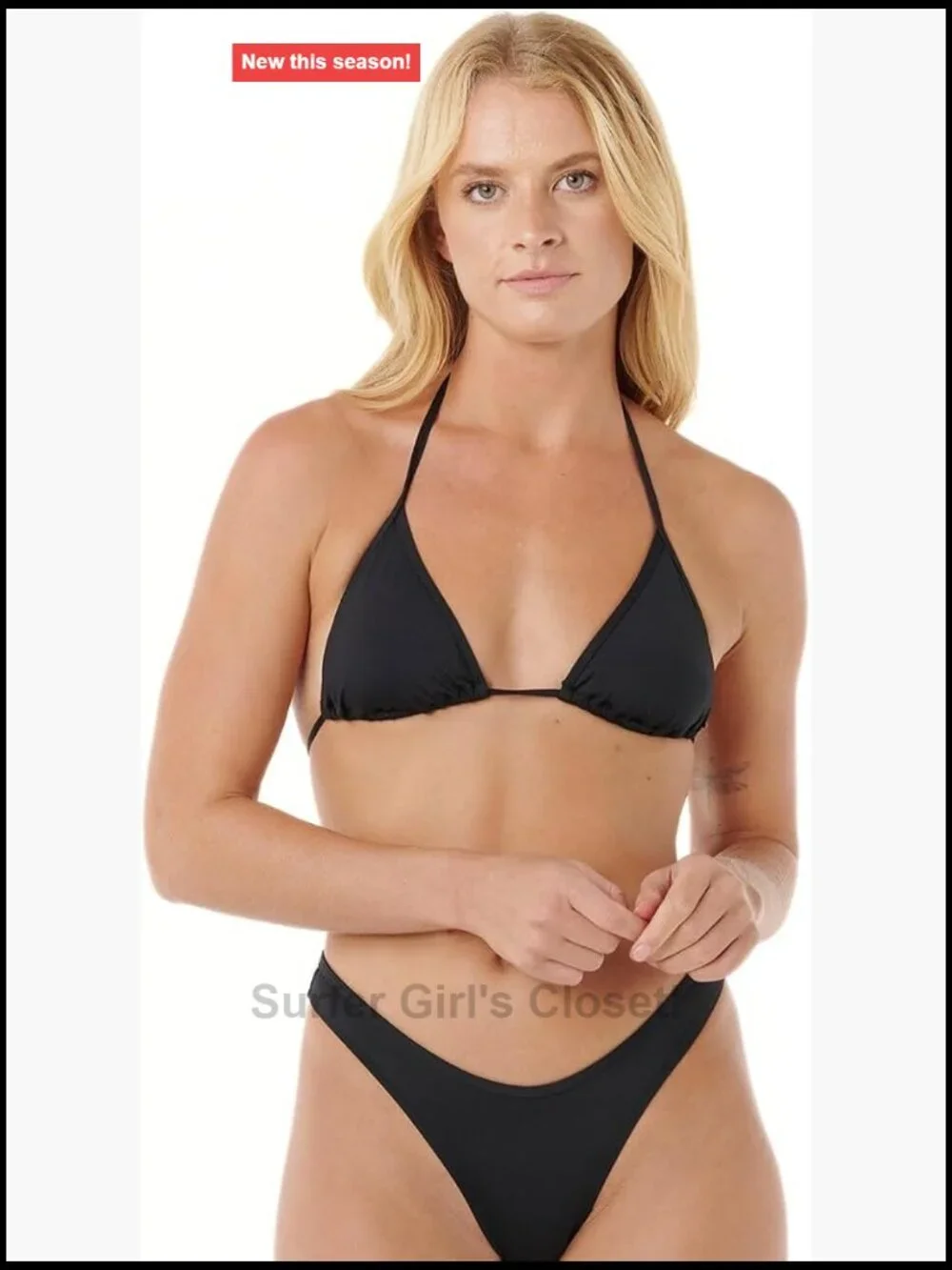 Eco-Friendly Recycled Polyamide Bikini Top with Removable Padding